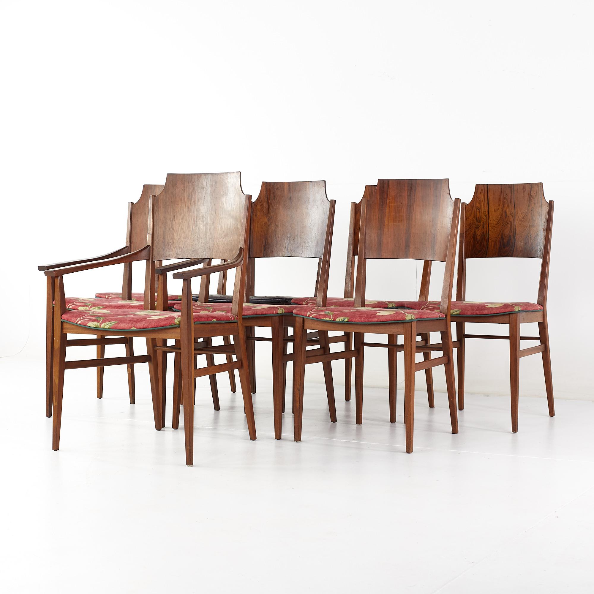 Mid-Century Modern Paul McCobb for Lane Delineator Mid Century Rosewood Dining Chairs - Set of 8 For Sale