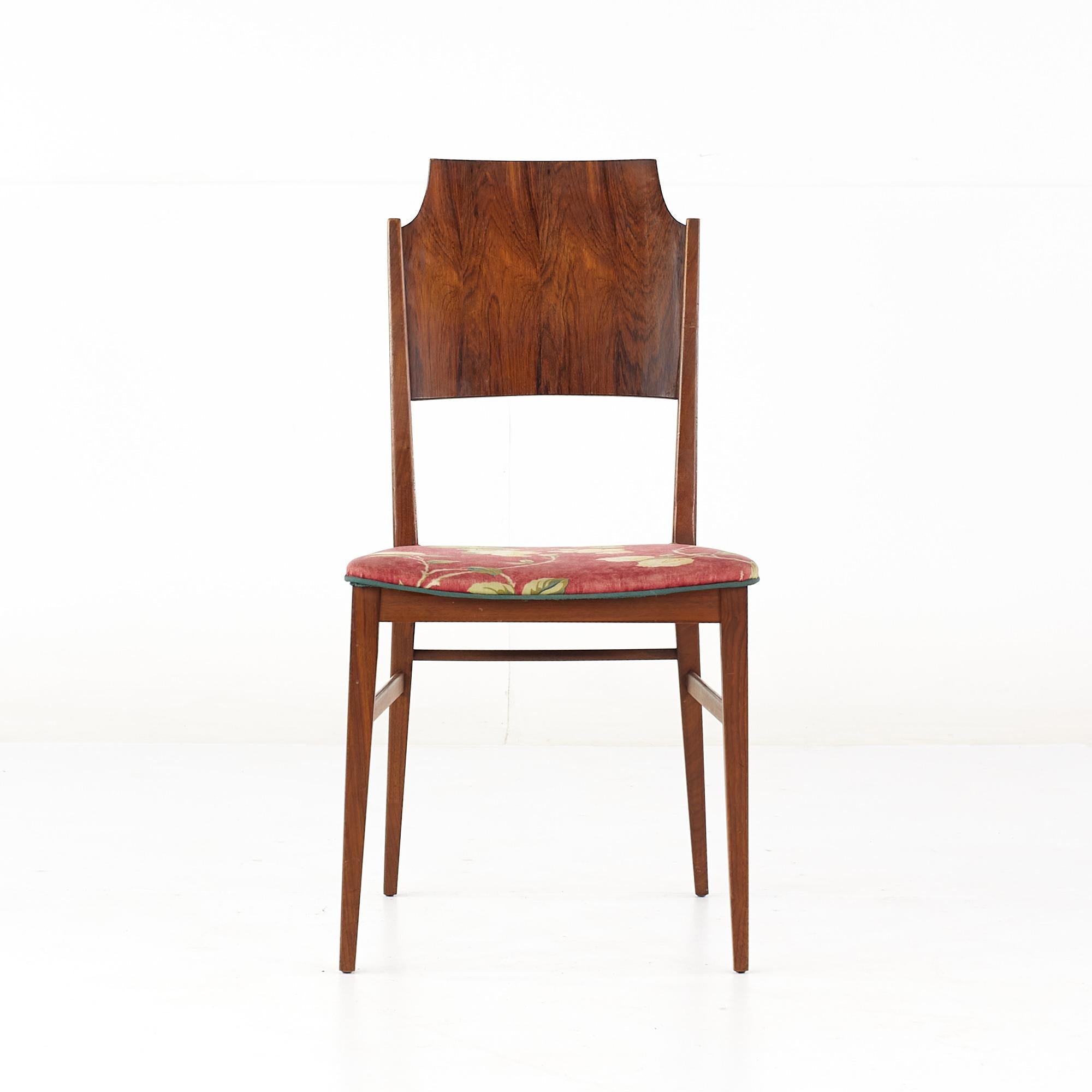 Paul McCobb for Lane Delineator Mid Century Rosewood Dining Chairs - Set of 8 In Good Condition For Sale In Countryside, IL