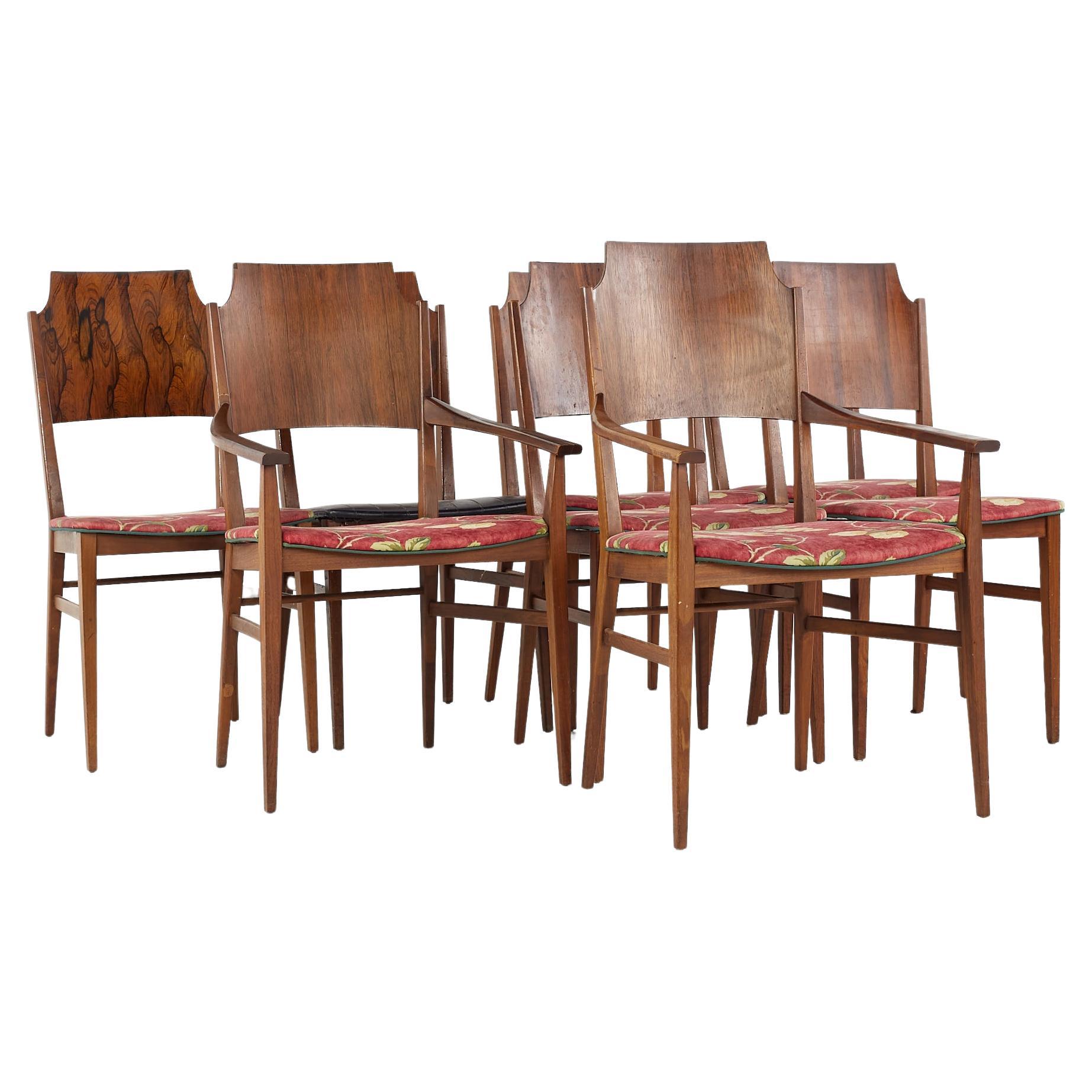 Paul McCobb for Lane Delineator Mid Century Rosewood Dining Chairs - Set of 8 For Sale