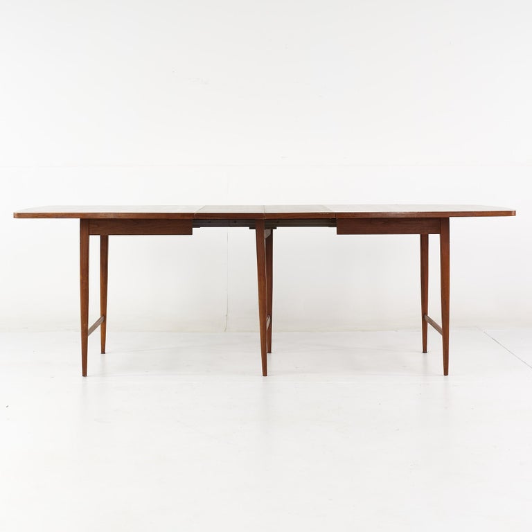 Paul McCobb for Lane Delineator Mid Century Rosewood Dining Table with 3 Leaves For Sale 6