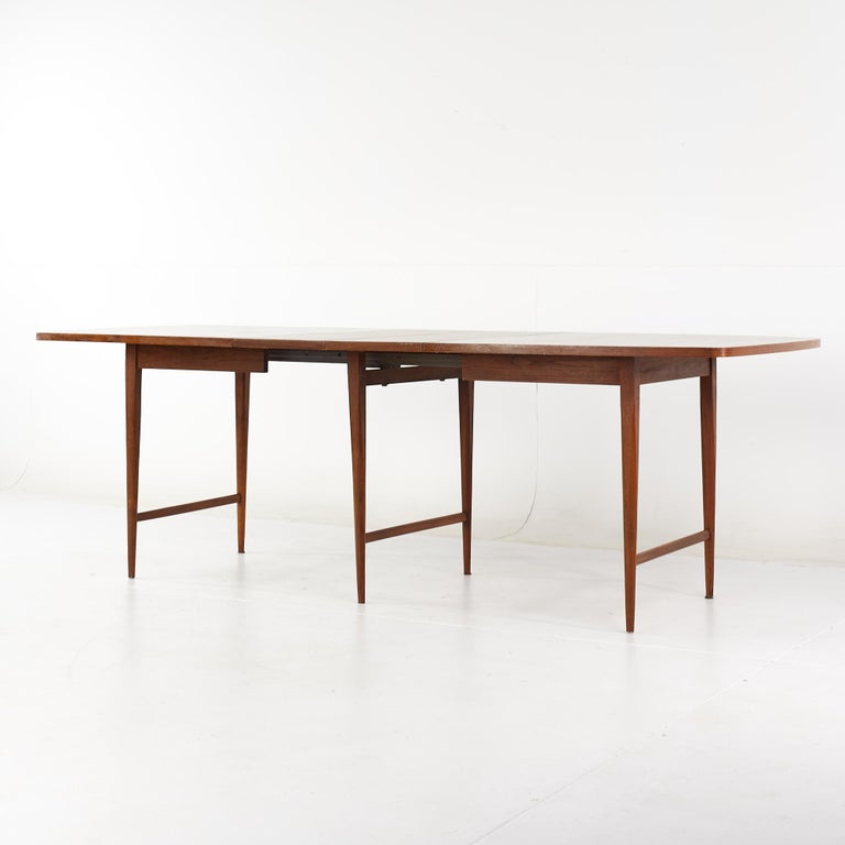 Paul McCobb for Lane Delineator Mid Century Rosewood Dining Table with 3 Leaves For Sale 7