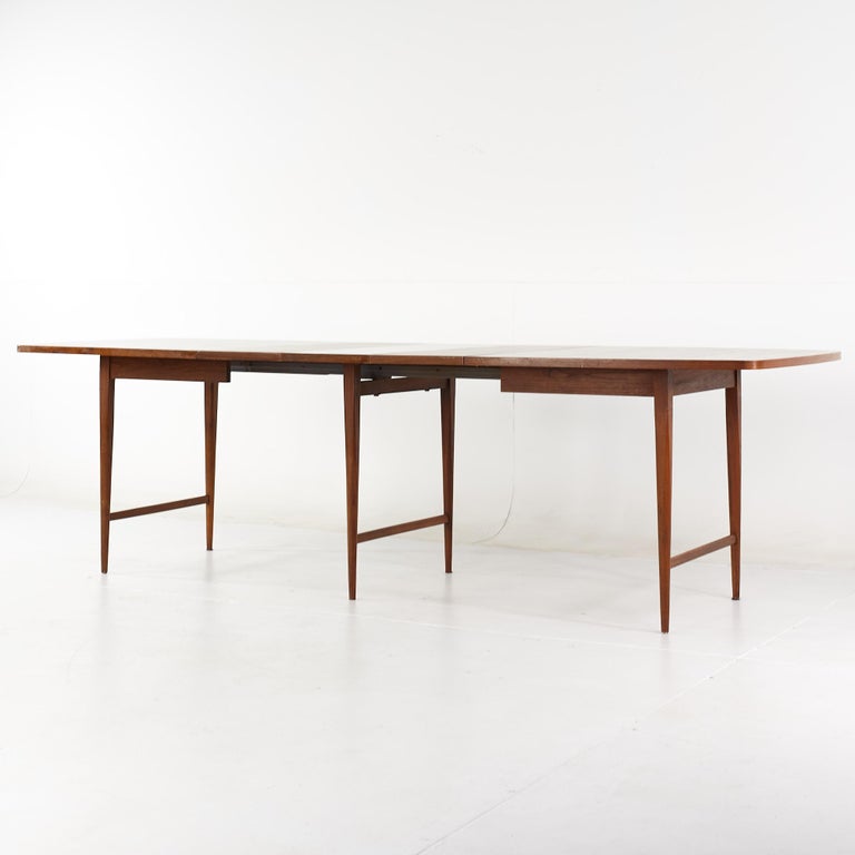 Paul McCobb for Lane Delineator Mid Century Rosewood Dining Table with 3 Leaves For Sale 11