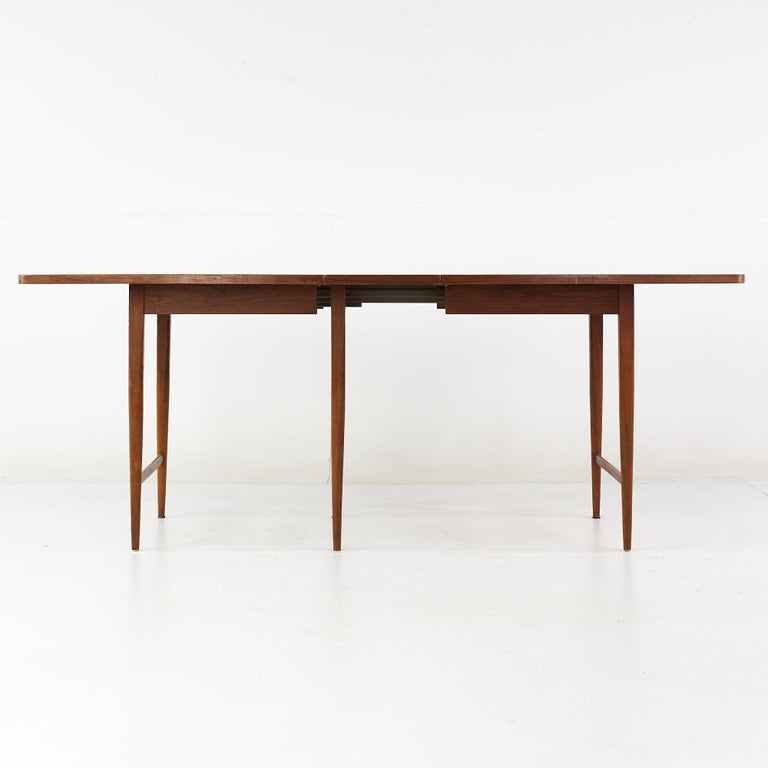 Paul McCobb for Lane Delineator Mid Century Rosewood Dining Table with 3 Leaves For Sale 2