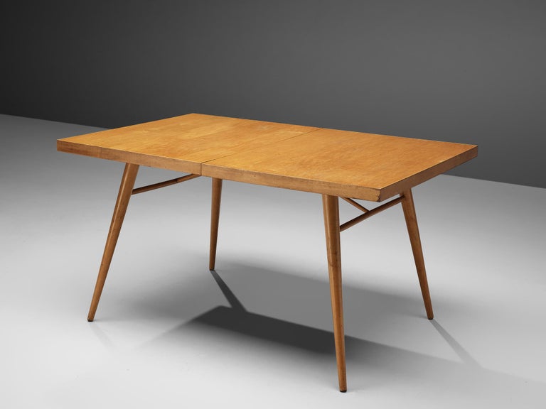 Paul McCobb for Planner Group, dining table model 1522, maple, United States, 1950s

Dining table ‘1522’ in maple by designer Paul McCobb. This model features blond maple wood that is used for both the legs and the top. With their circular, tapered