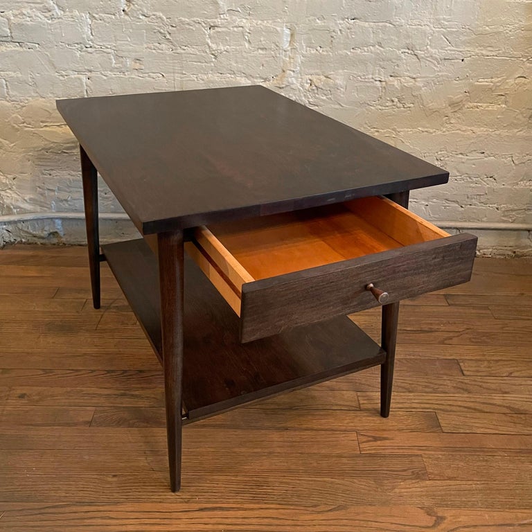 Paul McCobb For Planner Group Ebonized Side Table at 1stDibs