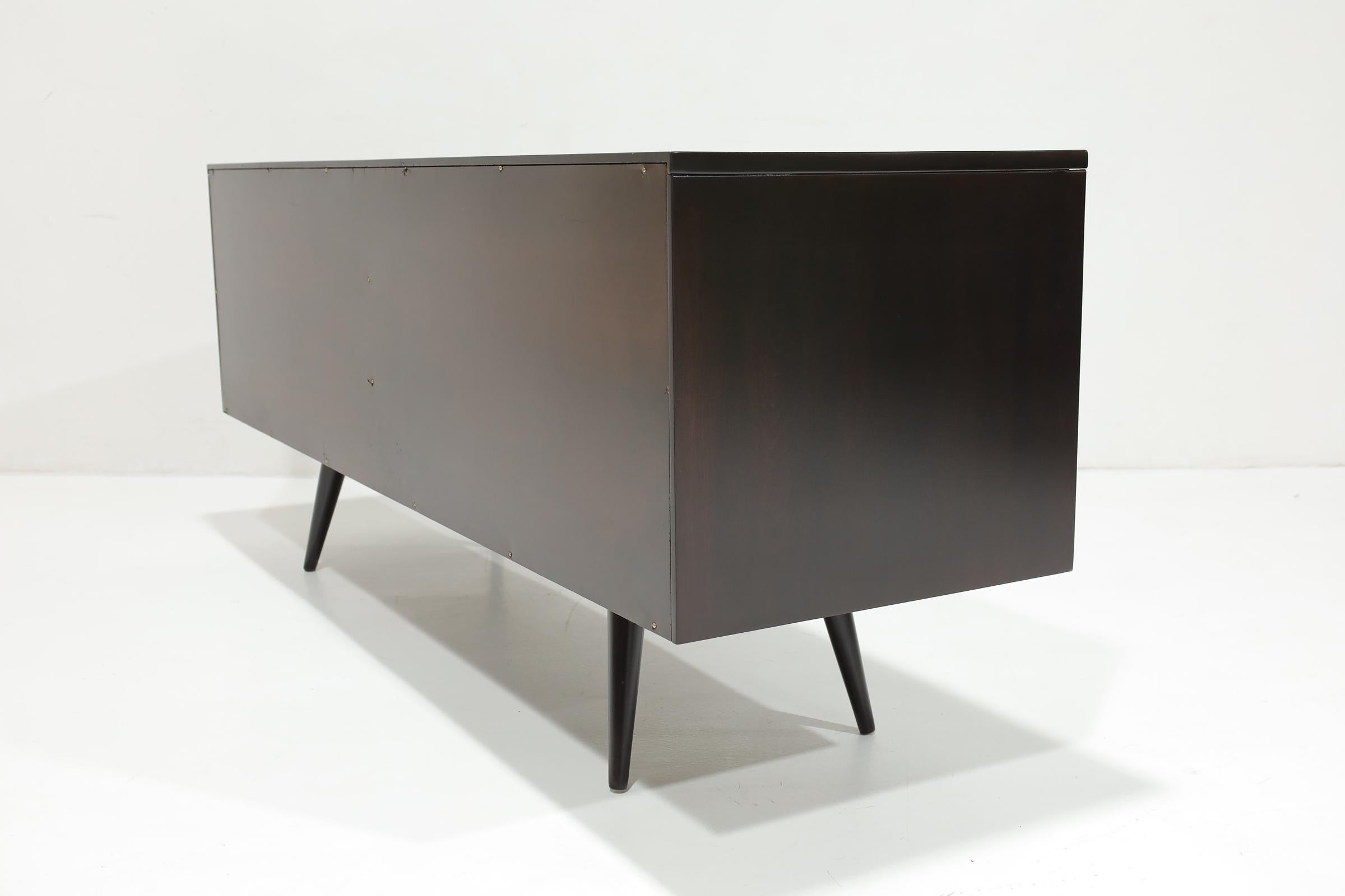 Paul McCobb for Planner Group Espresso-Stained Credenza For Sale 3