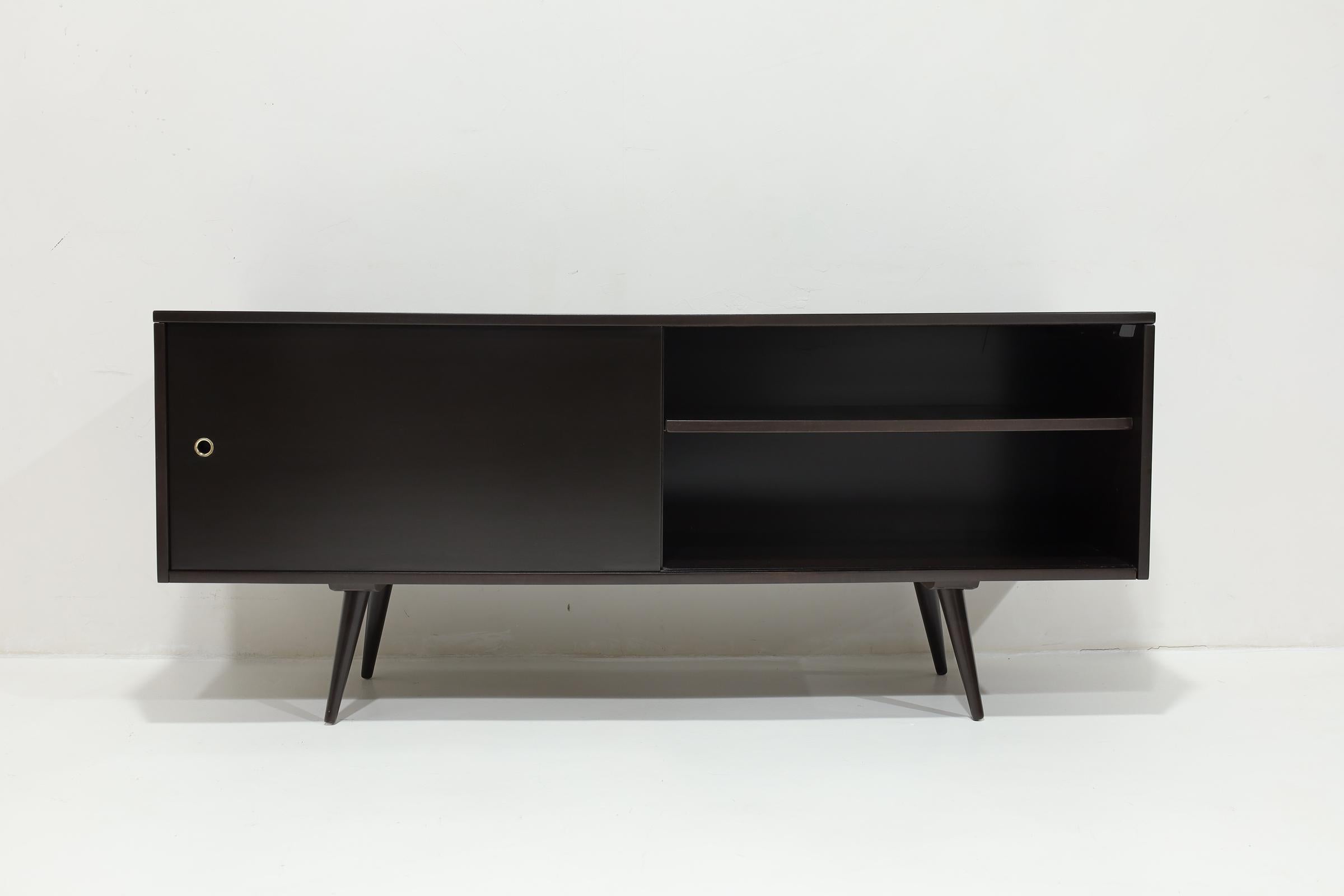 American Paul McCobb for Planner Group Espresso-Stained Credenza For Sale