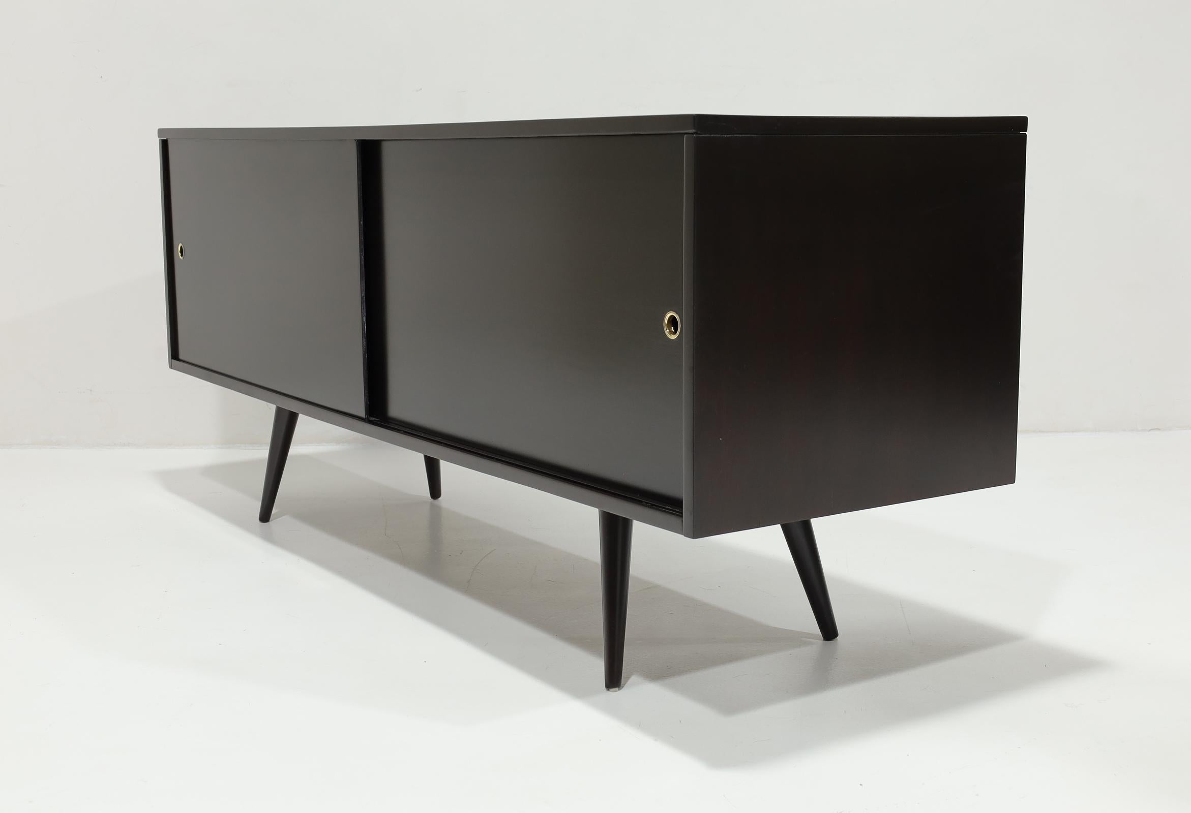 Paul McCobb for Planner Group Espresso-Stained Credenza For Sale 1