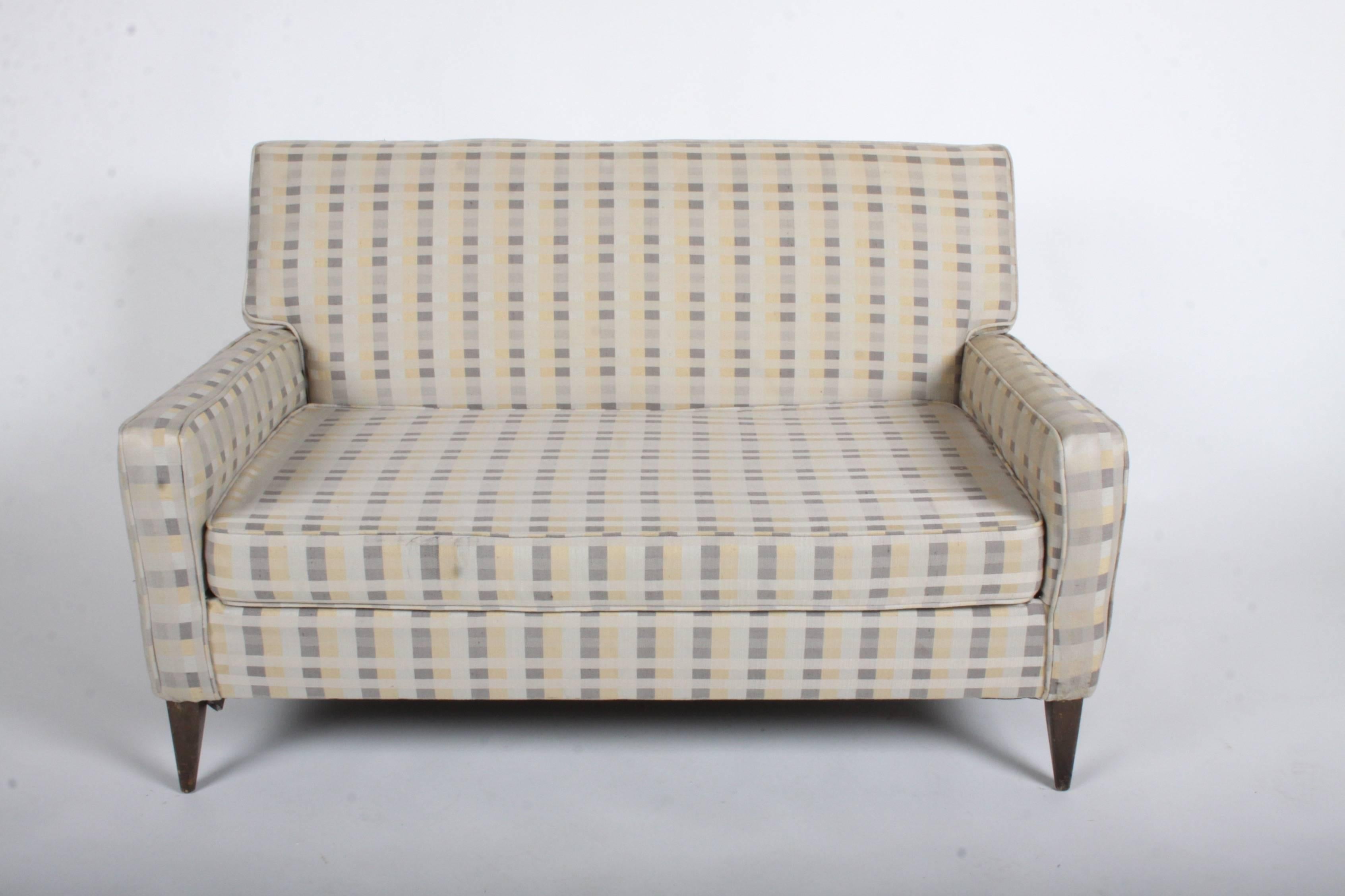 1950s Paul McCobb for Planner Group Mid-Century Modern Loveseat Settee or Sofa For Sale 1