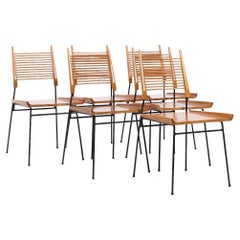 Paul McCobb para Planner Group Sillas de comedor MCM de arce y pala de hierro - Set de 6