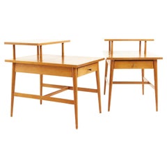 Paul McCobb for Planner Group Mid-Century 2 Tier End Tables, a Pair