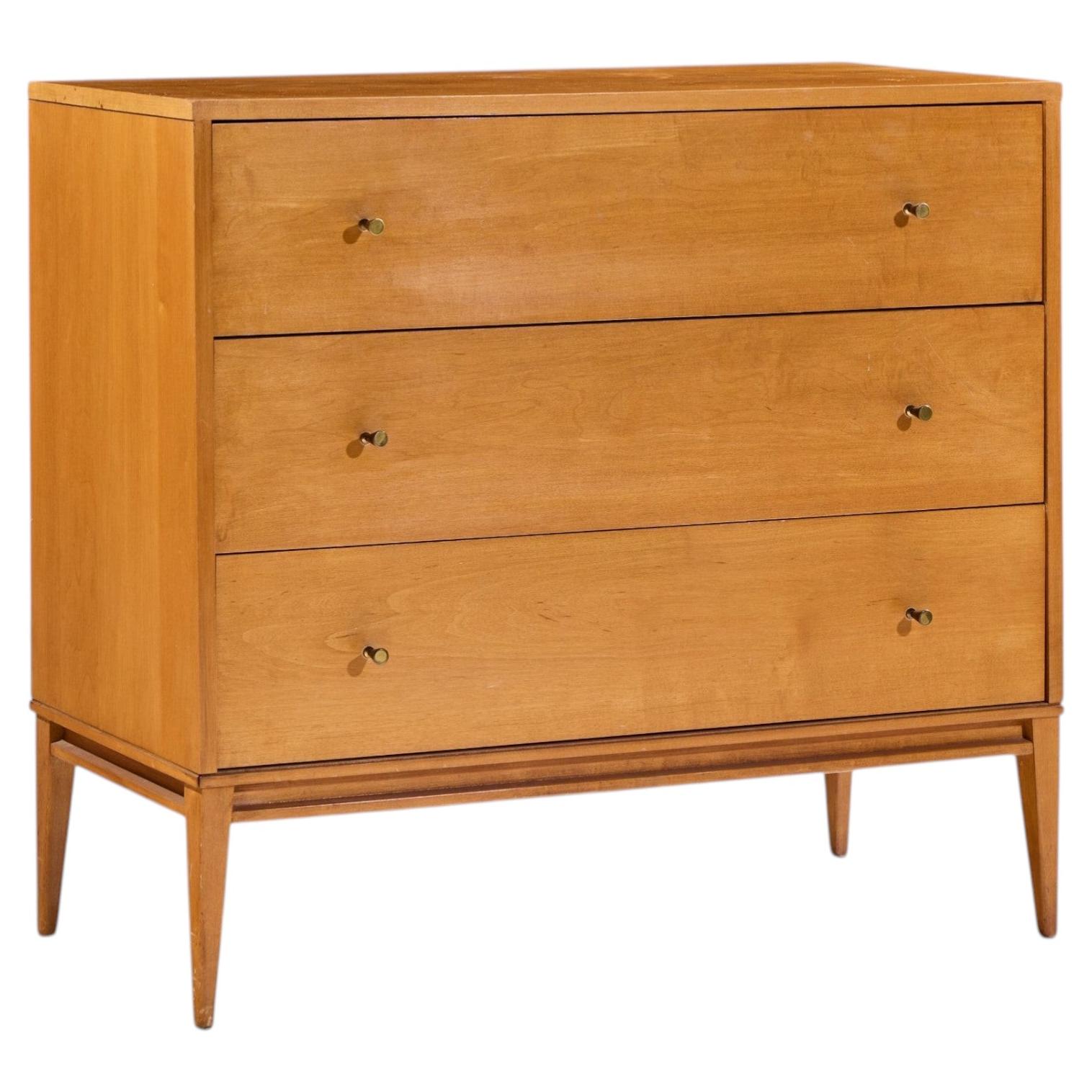 Paul McCobb for Planner Group Mid Century 3 Drawer Chest Dresser