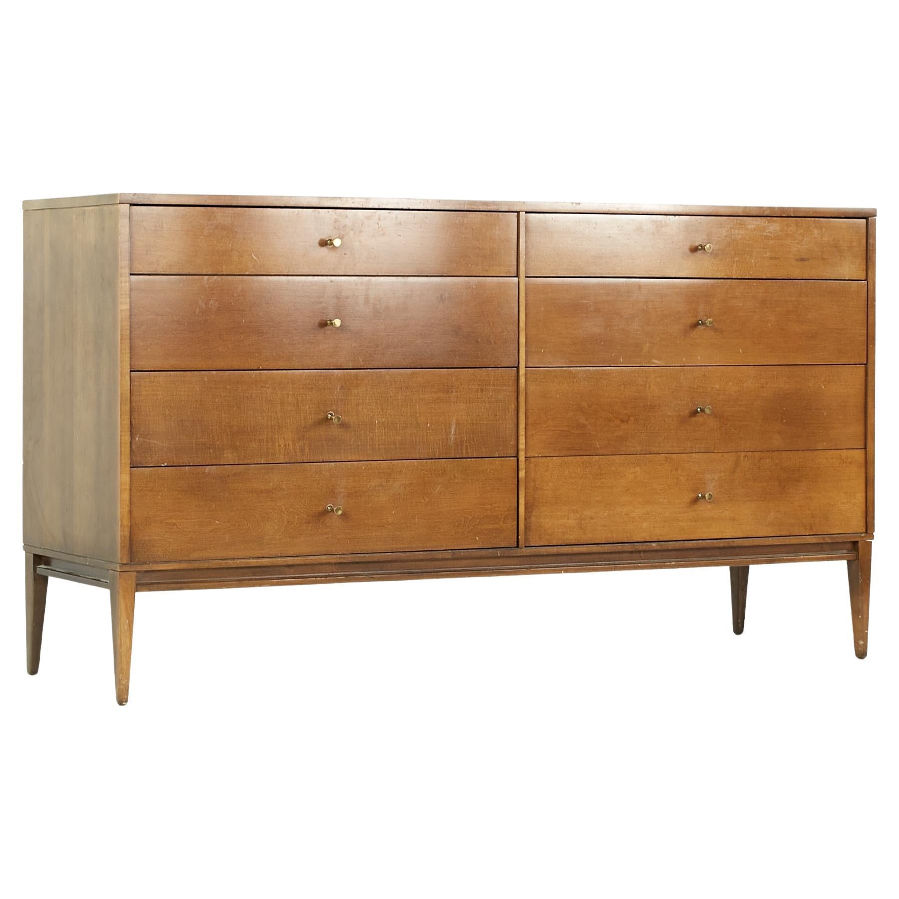 SOLD 03/08/24 Paul McCobb for Planner Group Midcentury 8 Drawer Lowboy Dresser