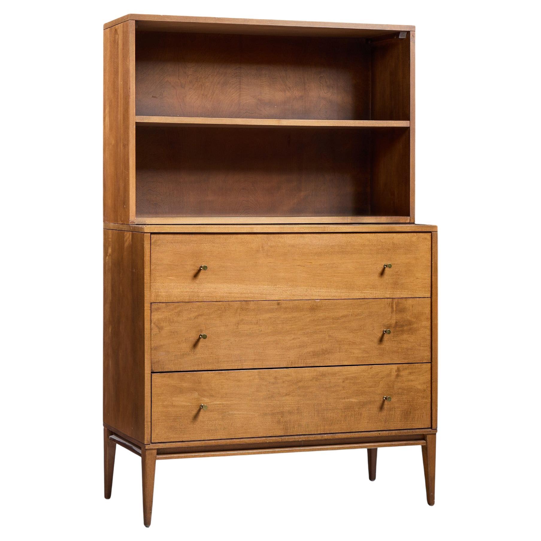 Paul McCobb per Planner Group Cassettiera di metà secolo con conchiglia