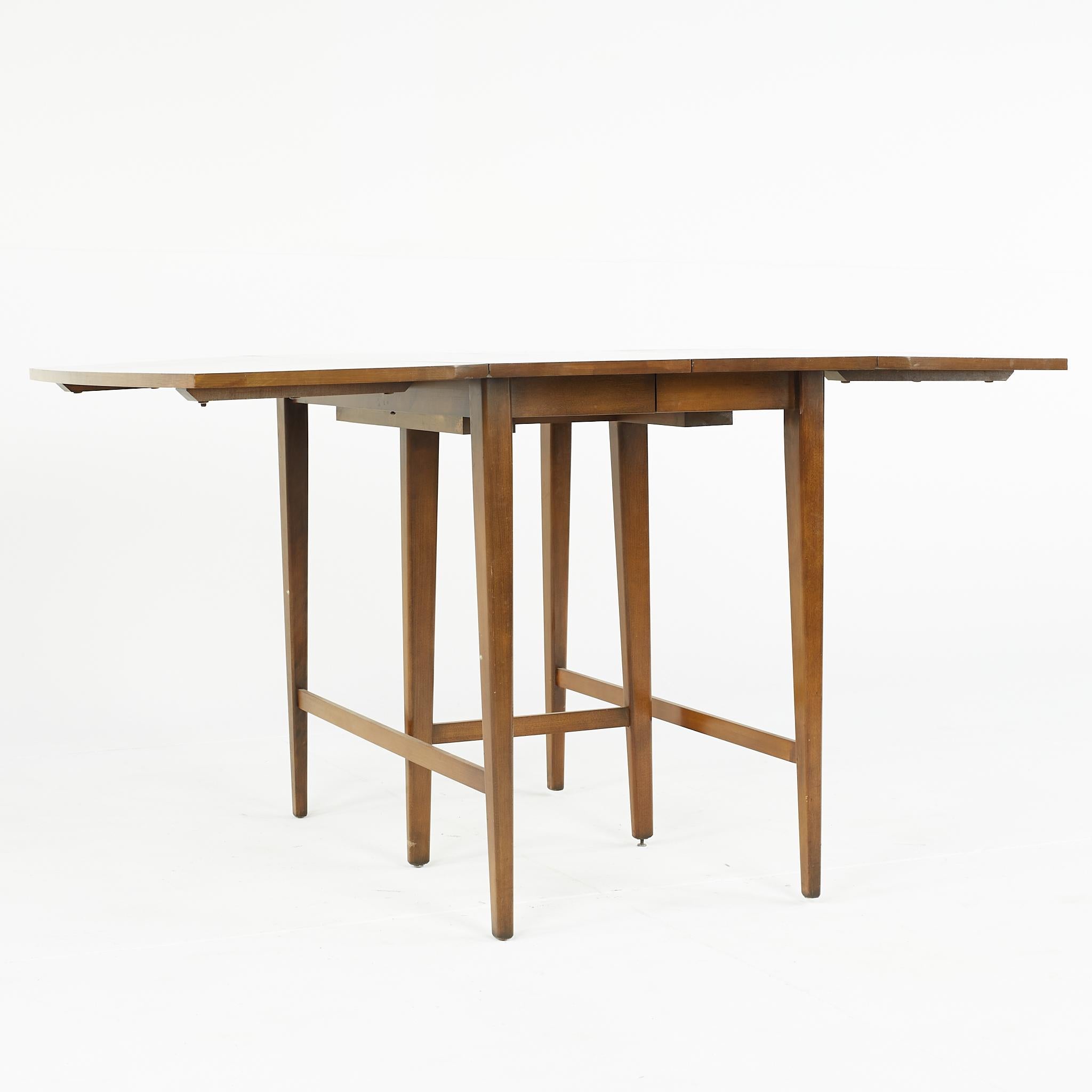 American Paul McCobb for Planner Group Mid Century Drop Leaf Dining Table For Sale