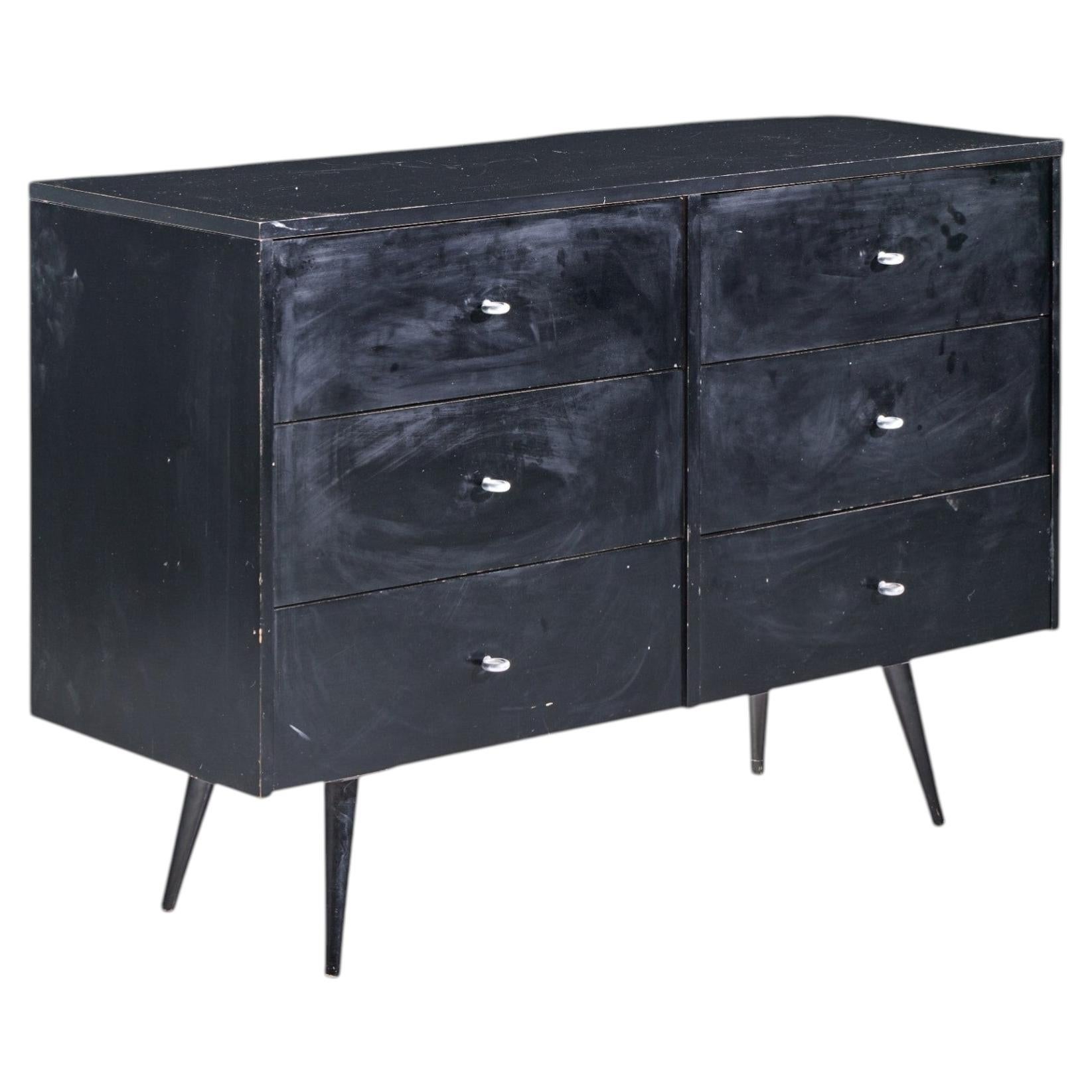 Paul McCobb for Planner Group Mid Century Ebonized 6 Drawer Dresser For Sale