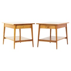 Used Paul McCobb for Planner Group Mid Century End Table Nightstands, Pair