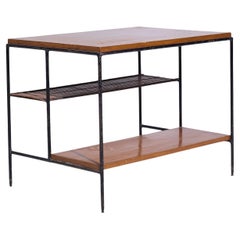Paul McCobb for Planner Group Mid Century Maple and Wrought Iron Side Table
