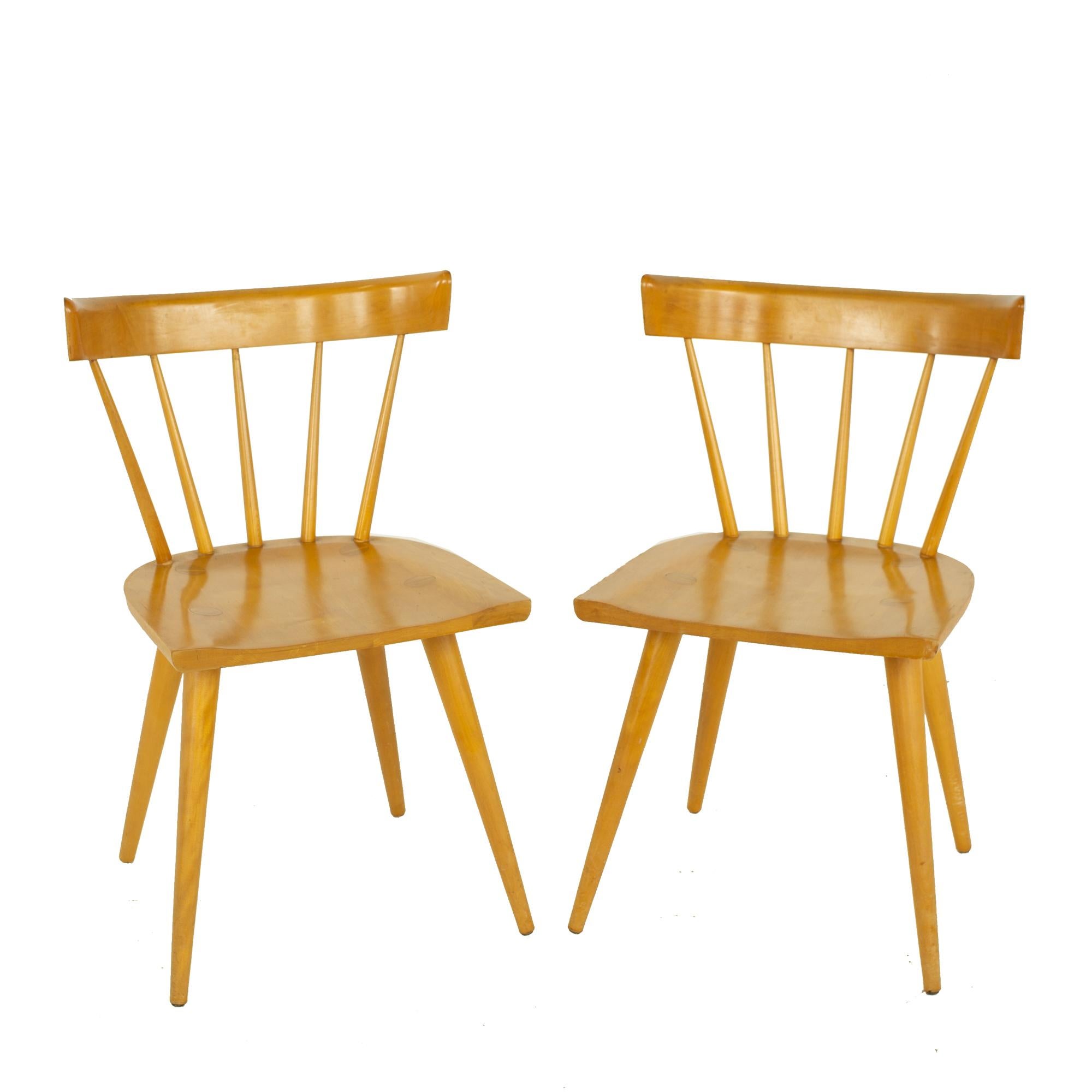 Paul McCobb for Planner Group mid century maple dining chairs - pair

Each chair measures: 19.5 wide x 19.5 deep x 31 high, with a seat height of 17.5 inches and chair clearance of 17.5 inches

?All pieces of furniture can be had in what we call