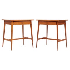 Paul McCobb for Planner Group Mid Century Maple Nightstands - Pair