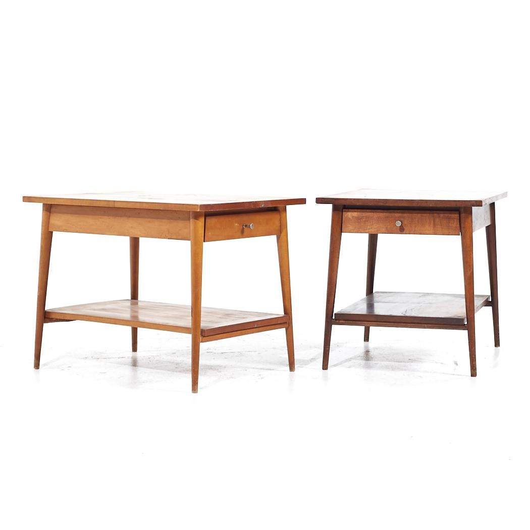 Paul McCobb for Planner Group Mid Century Side Table - Pair

Each side table measures: 19 wide x 26.5 deep x 20 inches high

All pieces of furniture can be had in what we call restored vintage condition. That means the piece is restored upon