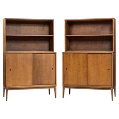 Paul McCobb per Planner Group Armadio ad ante scorrevoli del Mid Century con conigliera - Coppia