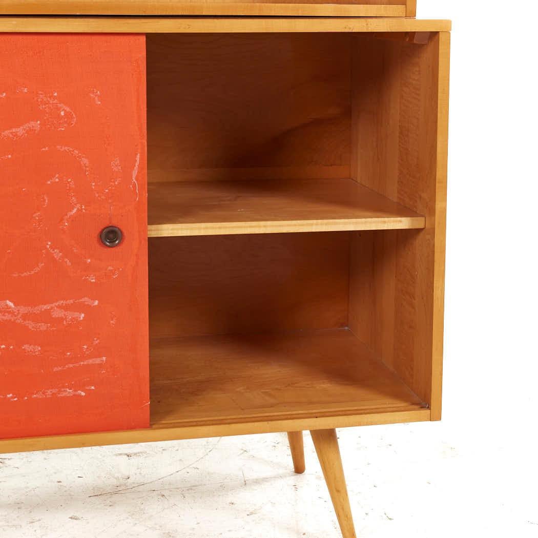 Paul McCobb for Planner Group Mid Century Sliding Door Credenza with ...