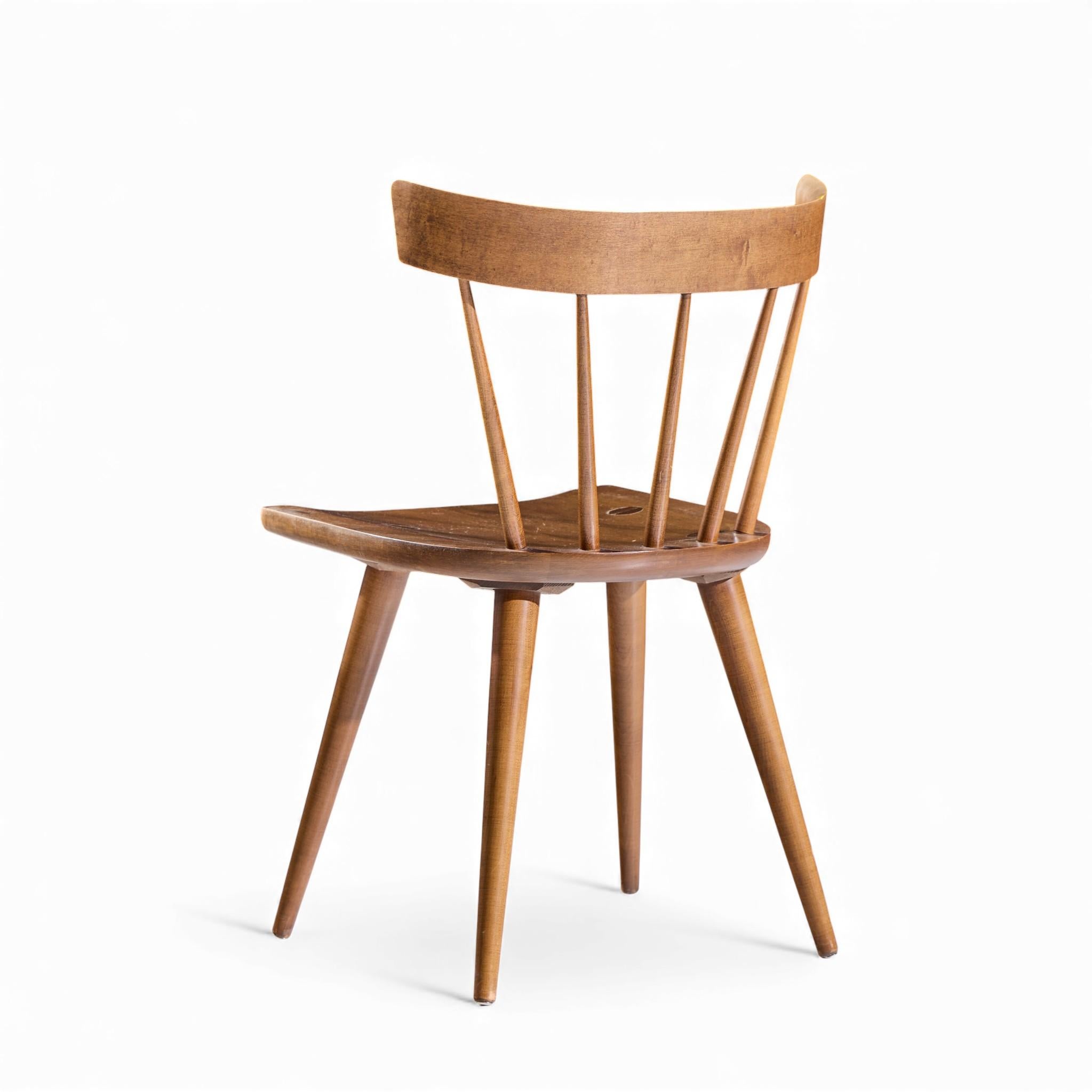 Paul McCobb per Planner Group Sedia da pranzo da scrivania in tabacco del Medioevo In condizioni buone in vendita a Franklin Park, IL