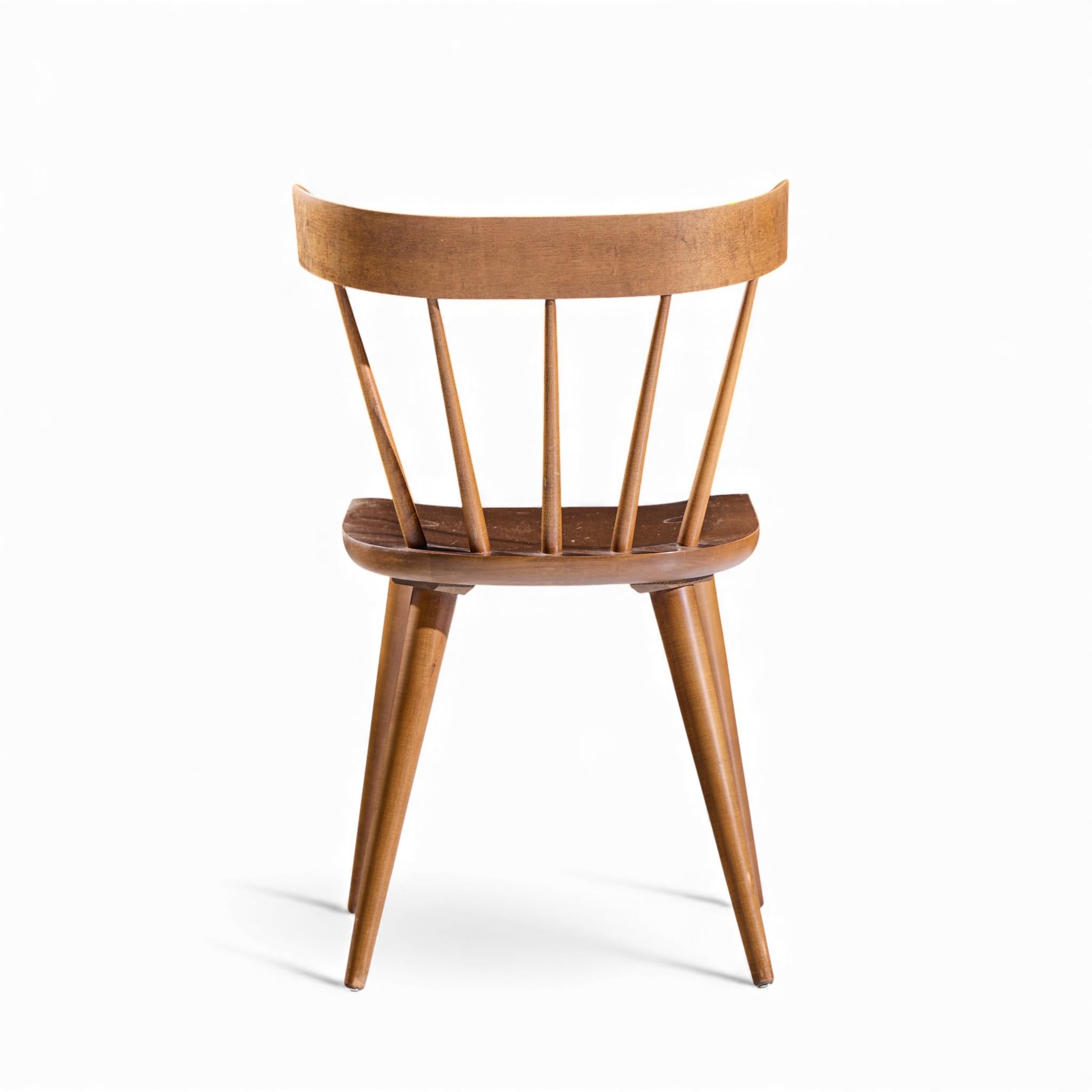 XX secolo Paul McCobb per Planner Group Sedia da pranzo da scrivania in tabacco del Medioevo in vendita