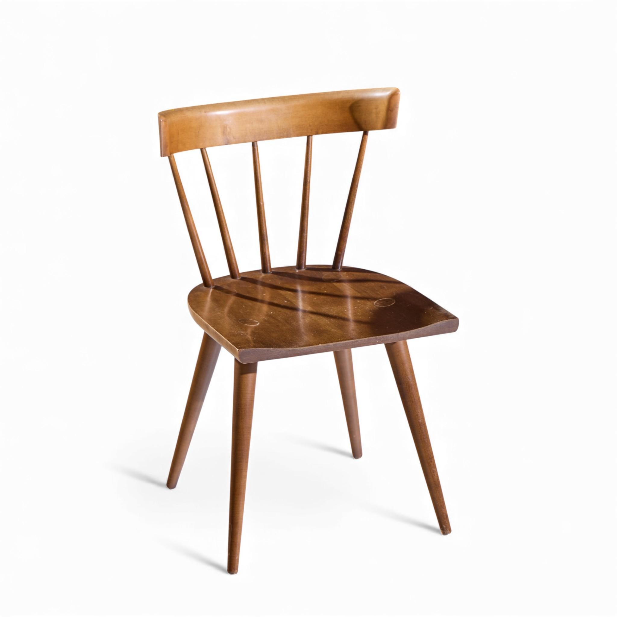 Paul McCobb per Planner Group Sedia da pranzo da scrivania in tabacco del Medioevo in vendita 2