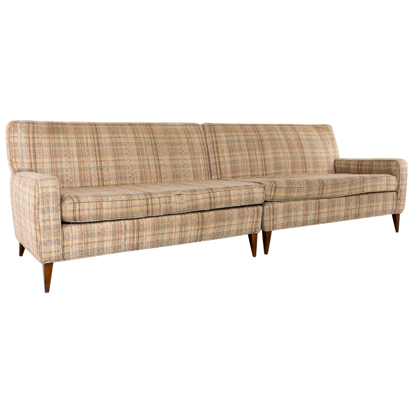 Paul McCobb for Planner Group Mid Century 2 Piece 4-Seat Sectional Sofa
