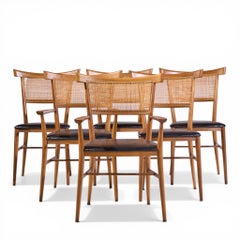 Paul McCobb for Planner Group Winchendon Maple and Cane Dining Chairs - Set of 6