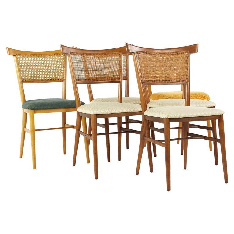 Paul McCobb for Planner Group Winchendon Maple and Cane Dining Chairs, Set of 6 For Sale