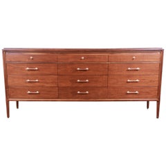 Paul McCobb for Widdicomb Grand Rapids Collection Twelve-Drawer Walnut Dresser