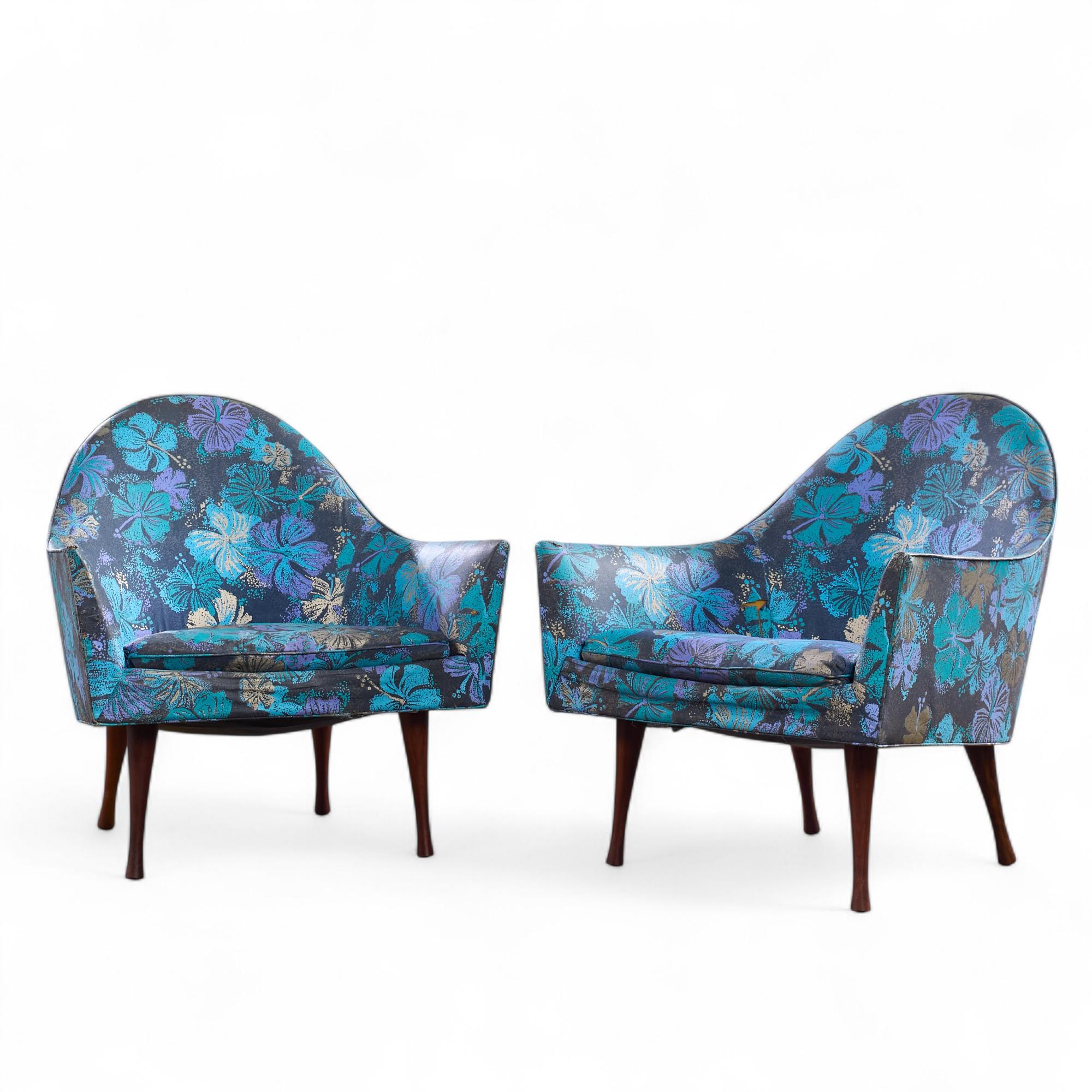 Mid-Century moderno Paul McCobb per Widdicomb Gruppo simmetrico di sedie da salotto del Medioevo in vendita