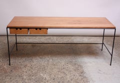 Paul McCobb for Winchendon Maple and Iron Console / Coffee / Media Table