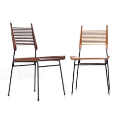 Paul McCobb for Winchendon MCM Maple and Iron Model 1533 Shovel Chair - Pair