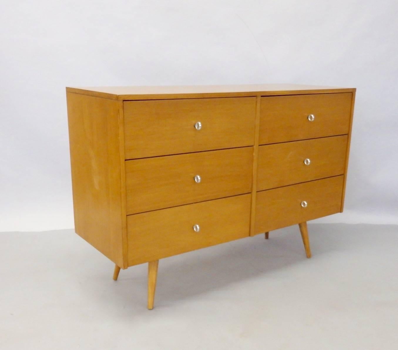 Mid-Century Modern Paul McCobb for Winchendon Original Finish Planner Group Double Dresser