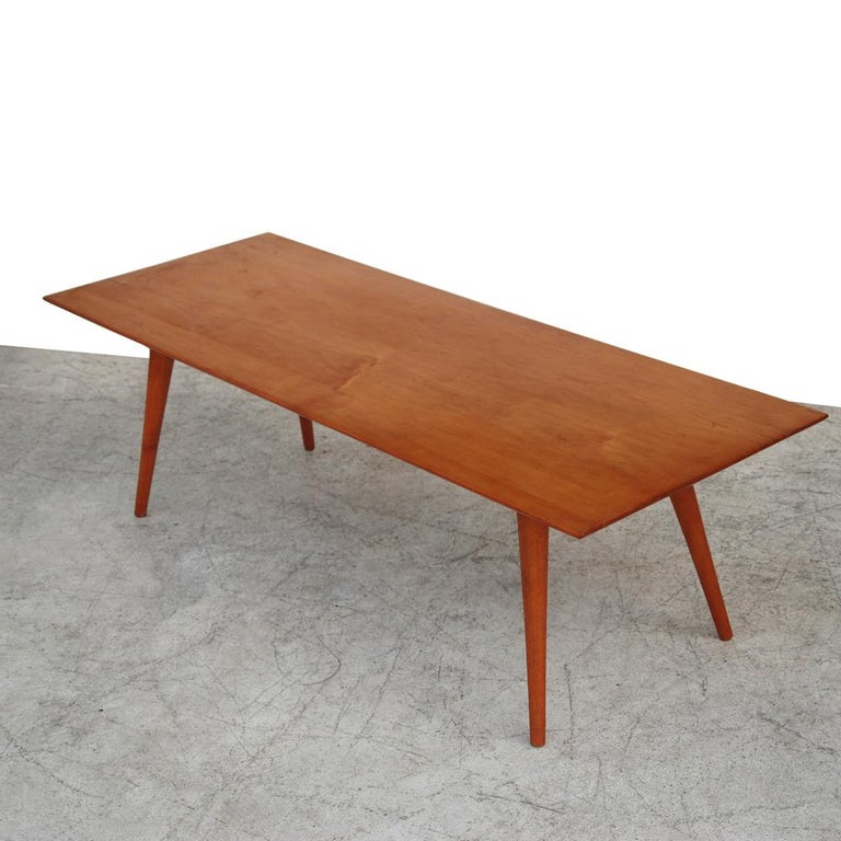 48" Paul McCobb For Winchendon Planner Group Coffee Table Bench For