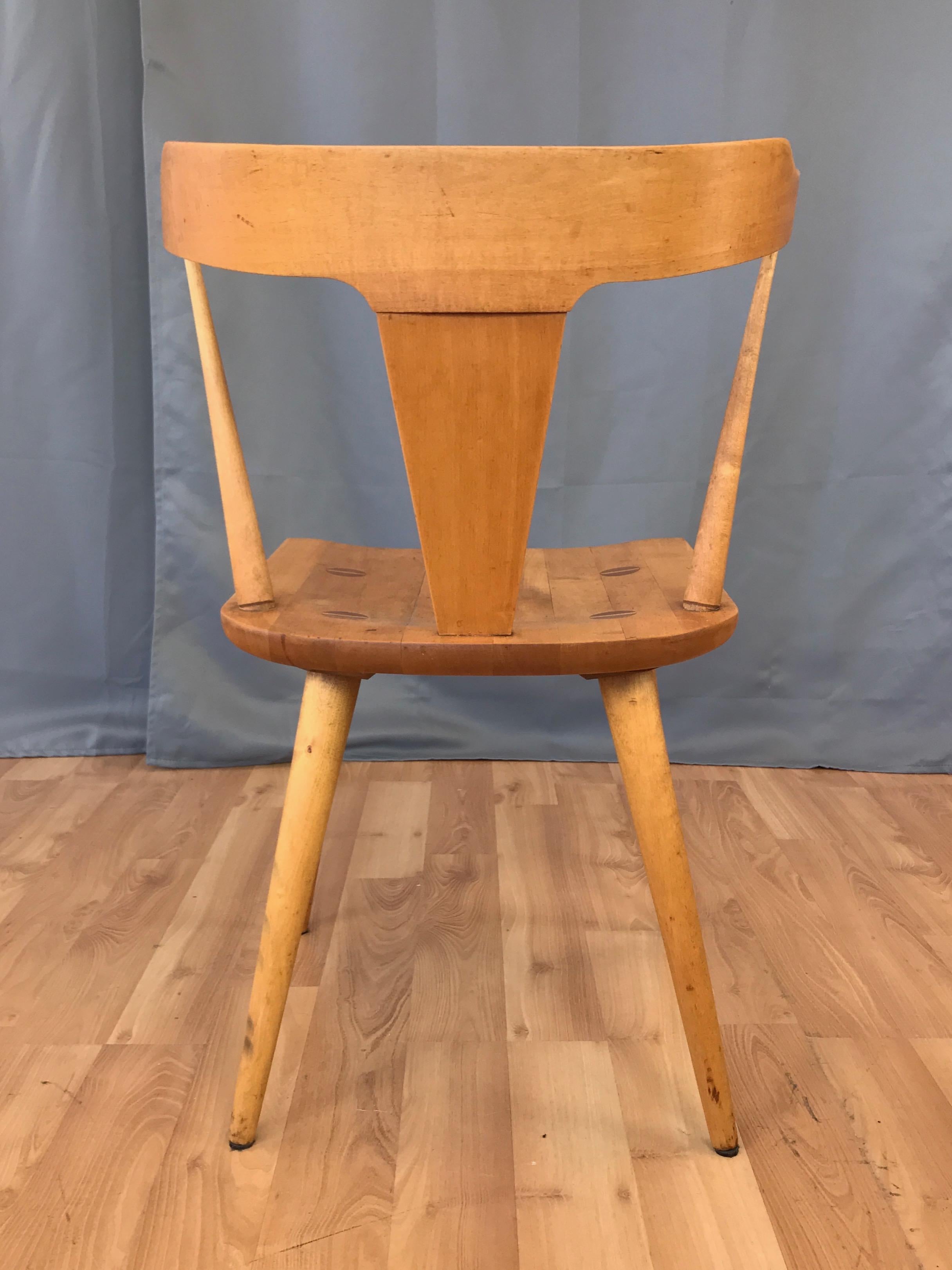 Mid-20th Century Paul McCobb for Winchendon Planner Group Model 1530 T-Back Maple Armchair, 1950s
