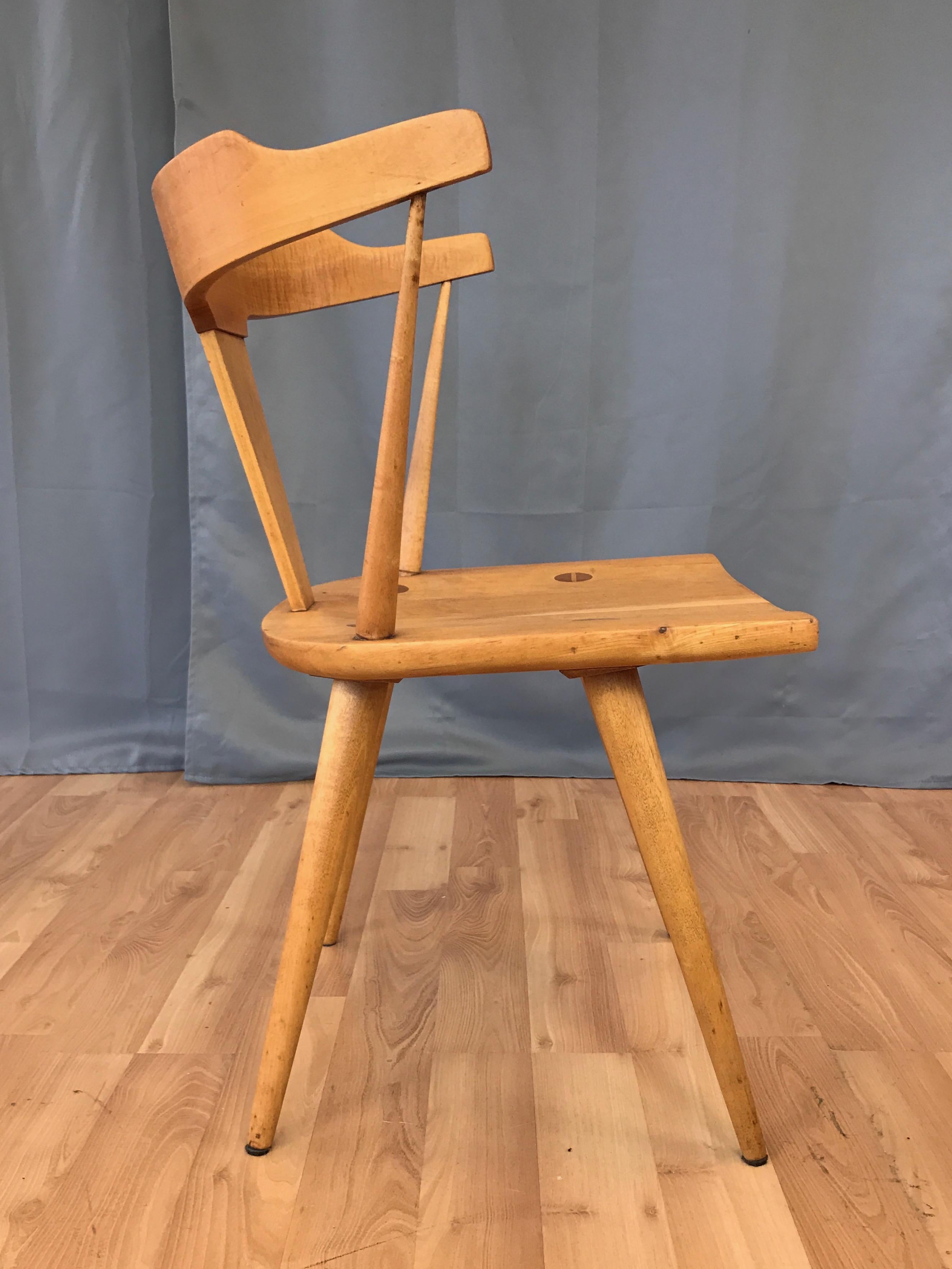 Paul McCobb for Winchendon Planner Group Model 1530 T-Back Maple Armchair, 1950s 1