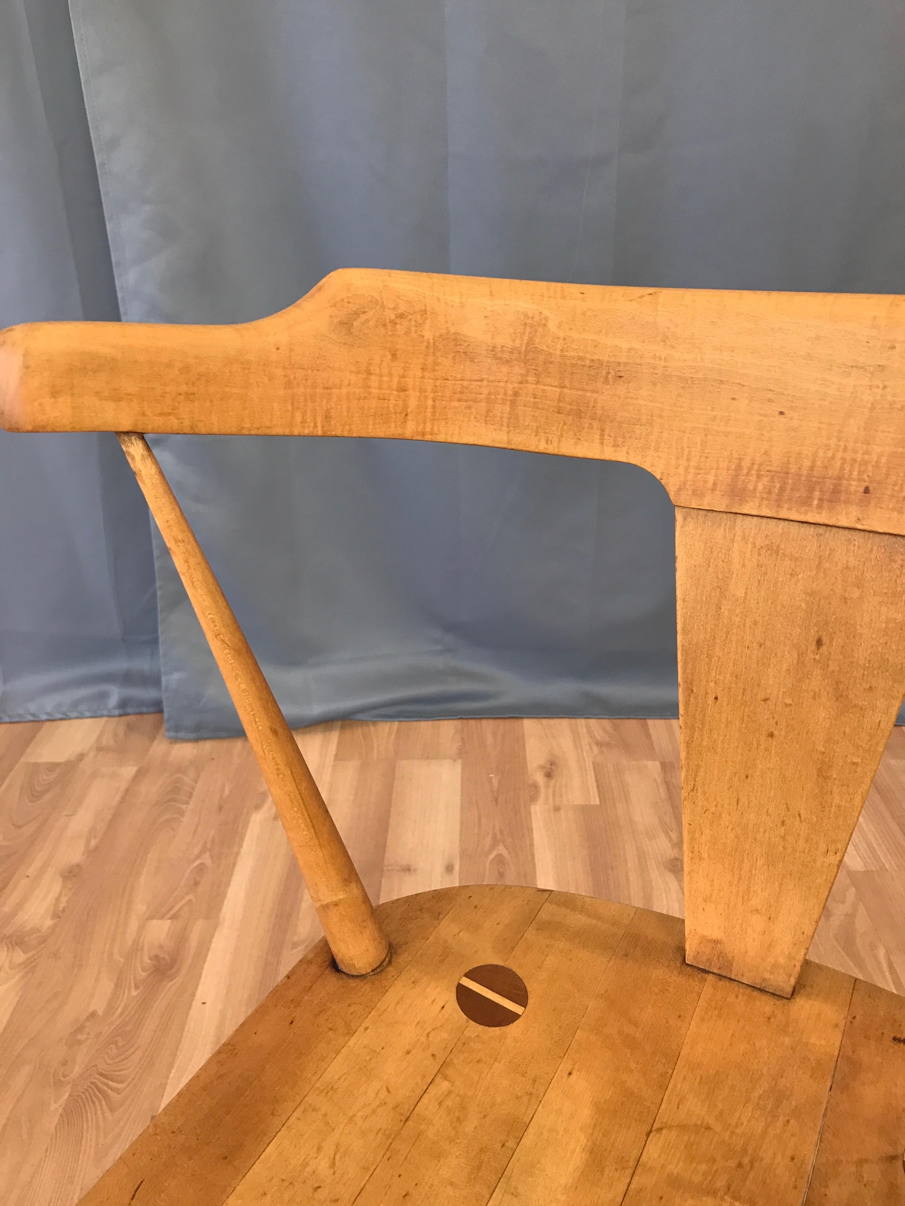 Paul McCobb for Winchendon Planner Group Model 1530 T-Back Maple Armchair, 1950s 2