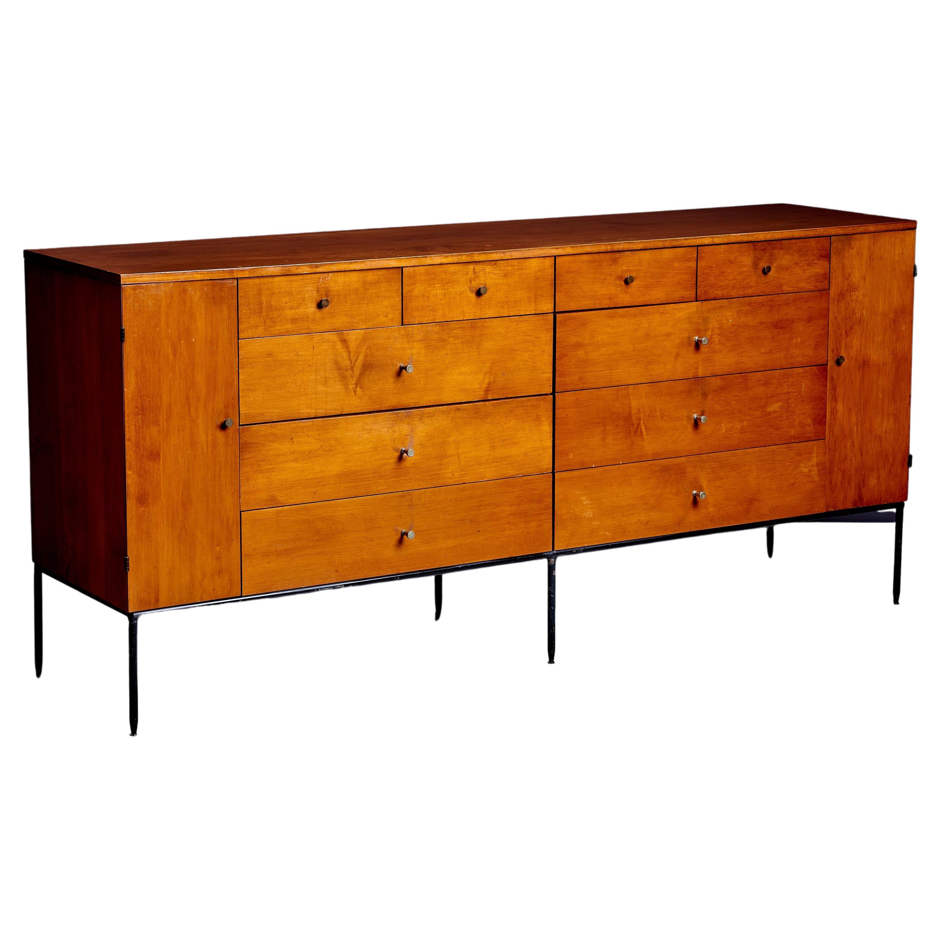 Paul McCobb for Winchendon Twenty Drawer Chest Of Drawers or Credenza