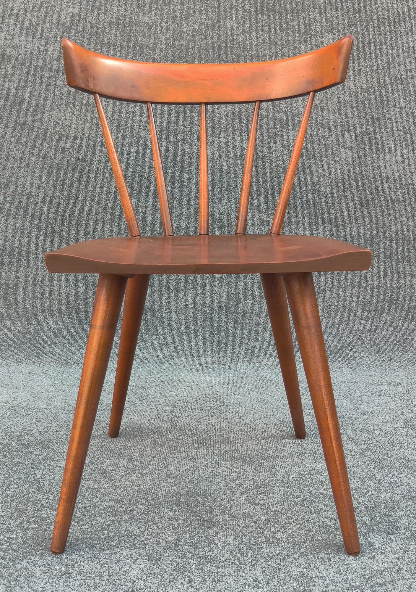 Paul McCobb for Winchendon Walnut Stain Maple #1560 Desk & Spindle Chair  For Sale 11