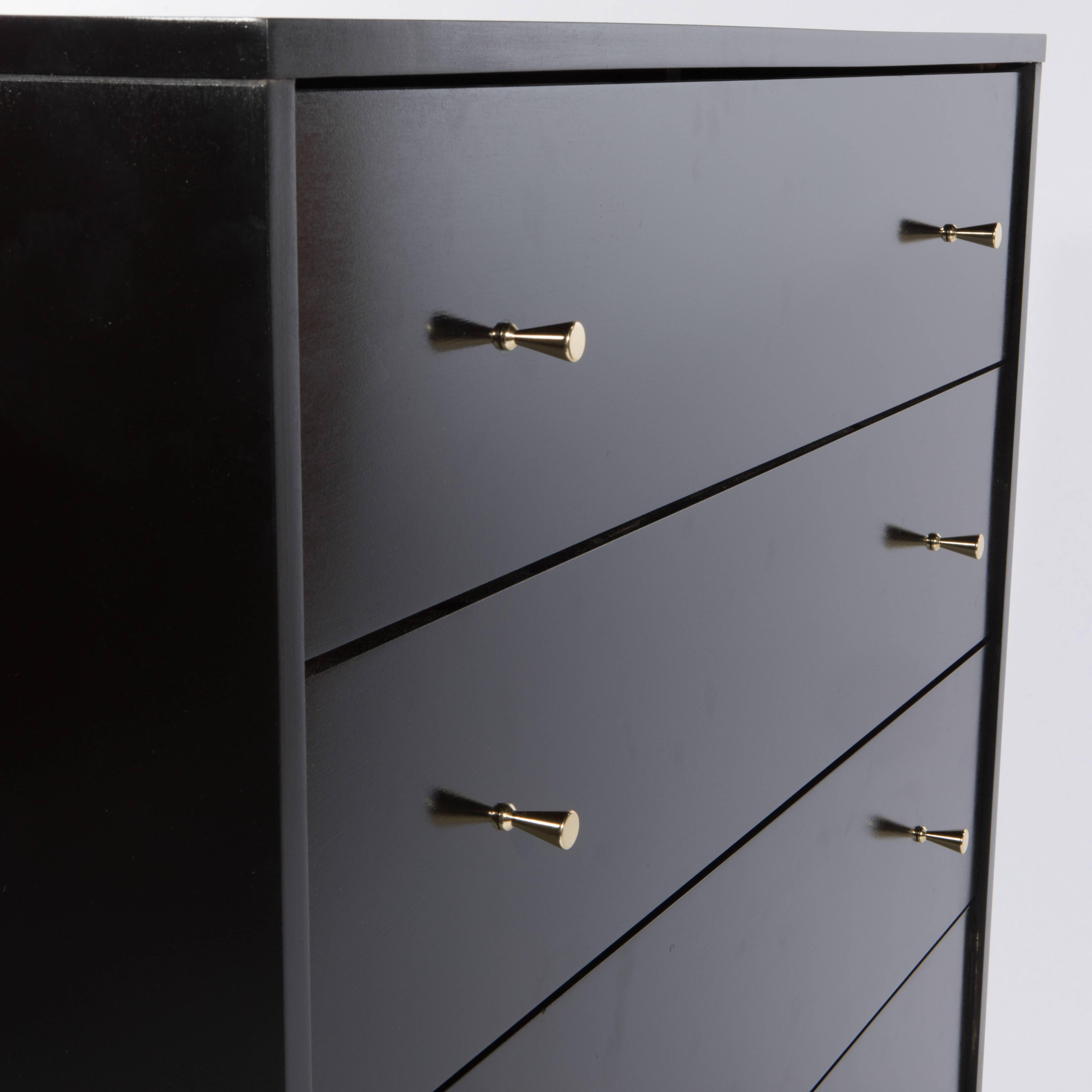 Paul McCobb Four-Drawer Ebonized Cabinet, circa 1950s 3