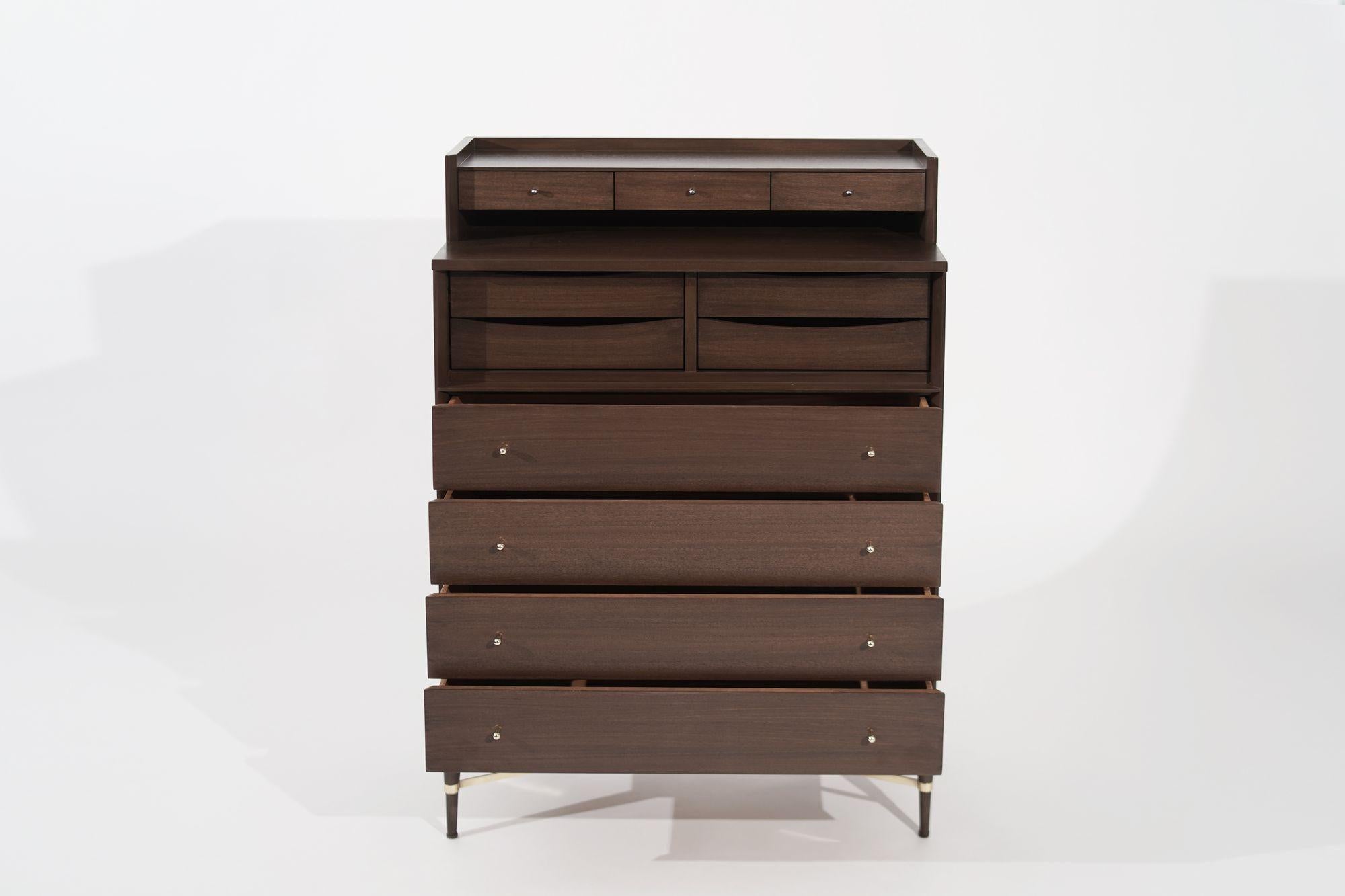 Mid-Century Modern Paul McCobb Gentleman's Chest of Drawers in Mahogany, circa 1950s For Sale