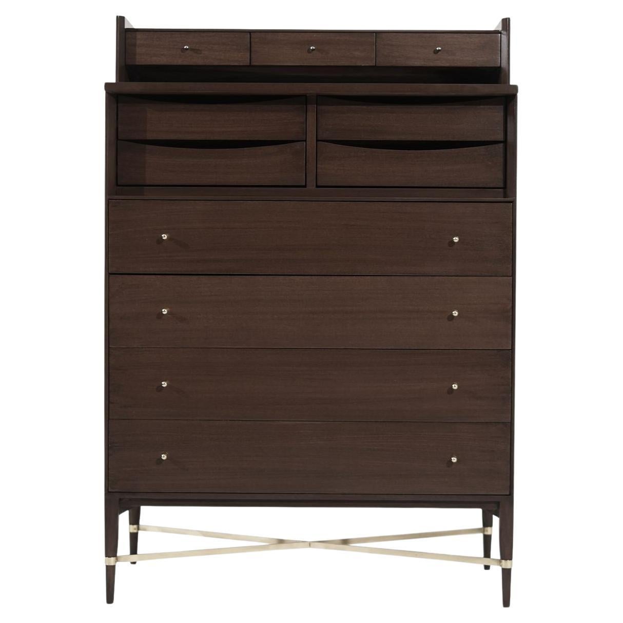 Paul McCobb Gentleman's Chest of Drawers in Mahogany, circa 1950s For Sale