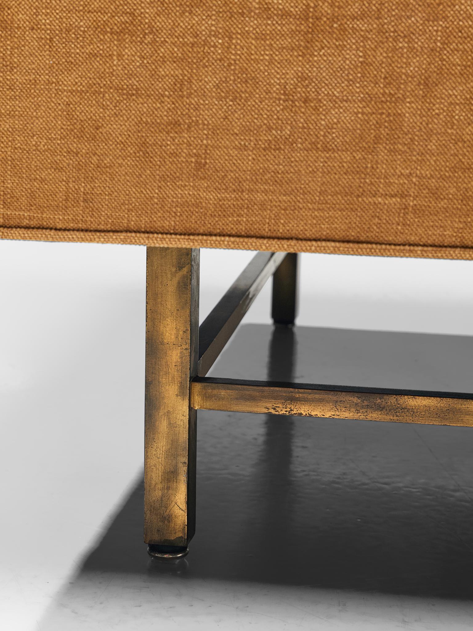 Paul McCobb Grand Sofa with Brass Base 4