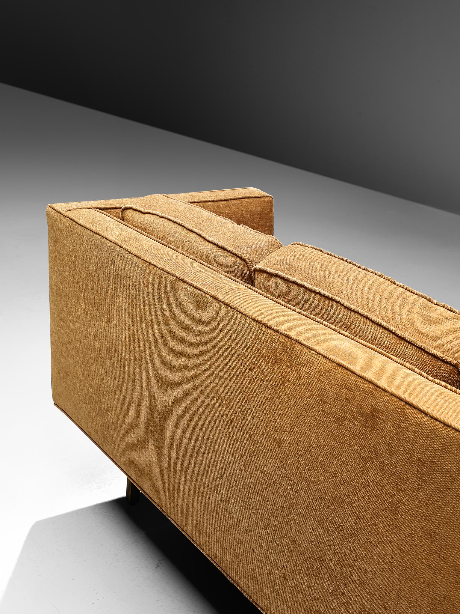 Paul McCobb Grand Sofa with Brass Base 5