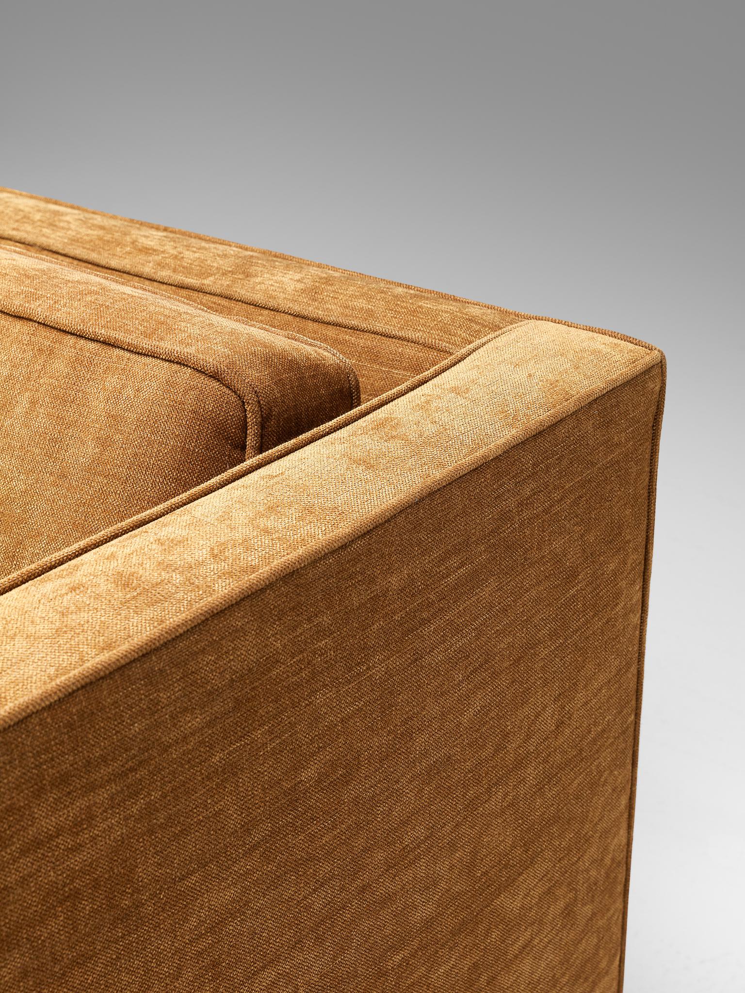 Paul McCobb Grand Sofa with Brass Base 2